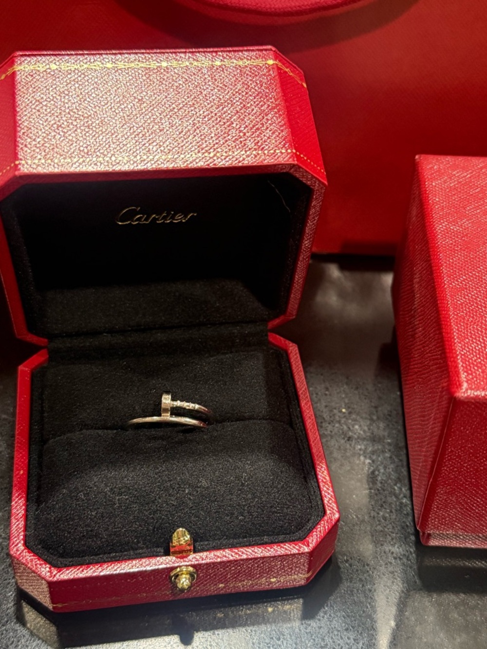 CARTIER JUSTE UN CLOU White Gold RING SMALL [56]